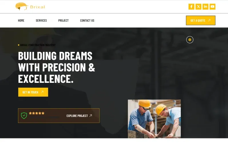 Construction website project